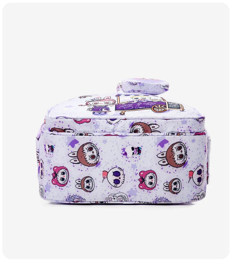 New Large Capacity Bag Children Backpack Cute Cartoon Primary School Bag Shoulder Bag New Kids Practical Portable Backpack