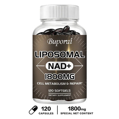 Liposomal NAD Supplement - Aging Defense, Cellular Energy, Heart & Brain Function,Longevity 120 Capsules