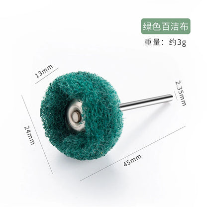 Nail Drill Bit Cleaning Brush Manicure Grinding Head Dual Brush Electric Drills Copper Wire Drill Brush Cleaner Nail Art Tools