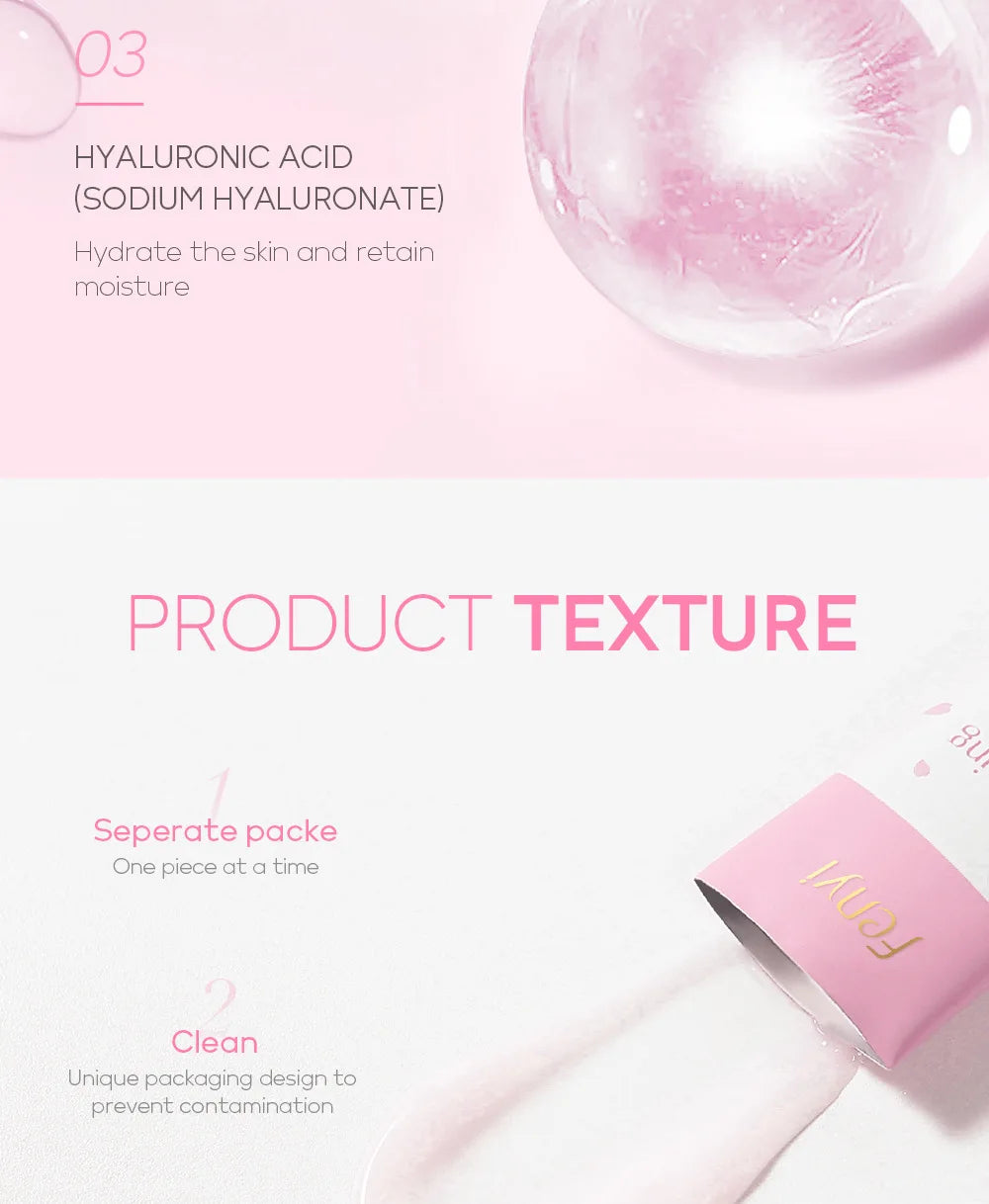 100pcs Sakura Moisturizing Sleeping Masks Travel Night Cream Facial Nourishing Improve Roughness & Dryness Skin Care Products