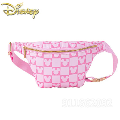 Disney Mickey New Women's Waist Bag Luxury Brand Fashion Women's Messenger Bag Cartoon Cute Women's Chest Bag High Quality
