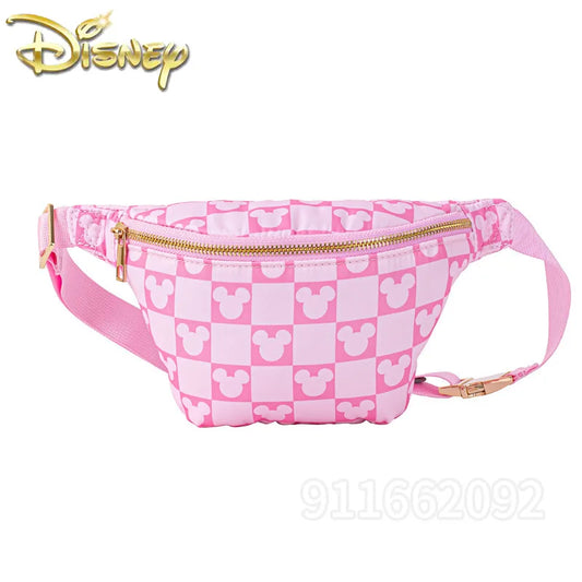 Disney Mickey New Women's Waist Bag Luxury Brand Fashion Women's Messenger Bag Cartoon Cute Women's Chest Bag High Quality