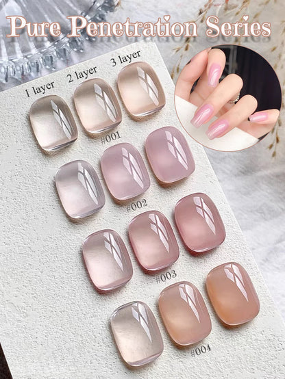 1-3pcs PSK 2025 New Whitening Purple Glass Beads Starry Crystal Nail Art Purple Glass Bead Cat Eye Gel Nail Polish Nail Supplies luosexiaotaoxi1-4