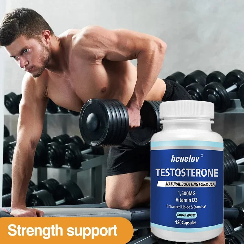 Vitamin D - Natural Endurance Supplement for Men, Muscle, Motivation and Strength, Anti-Fatigue