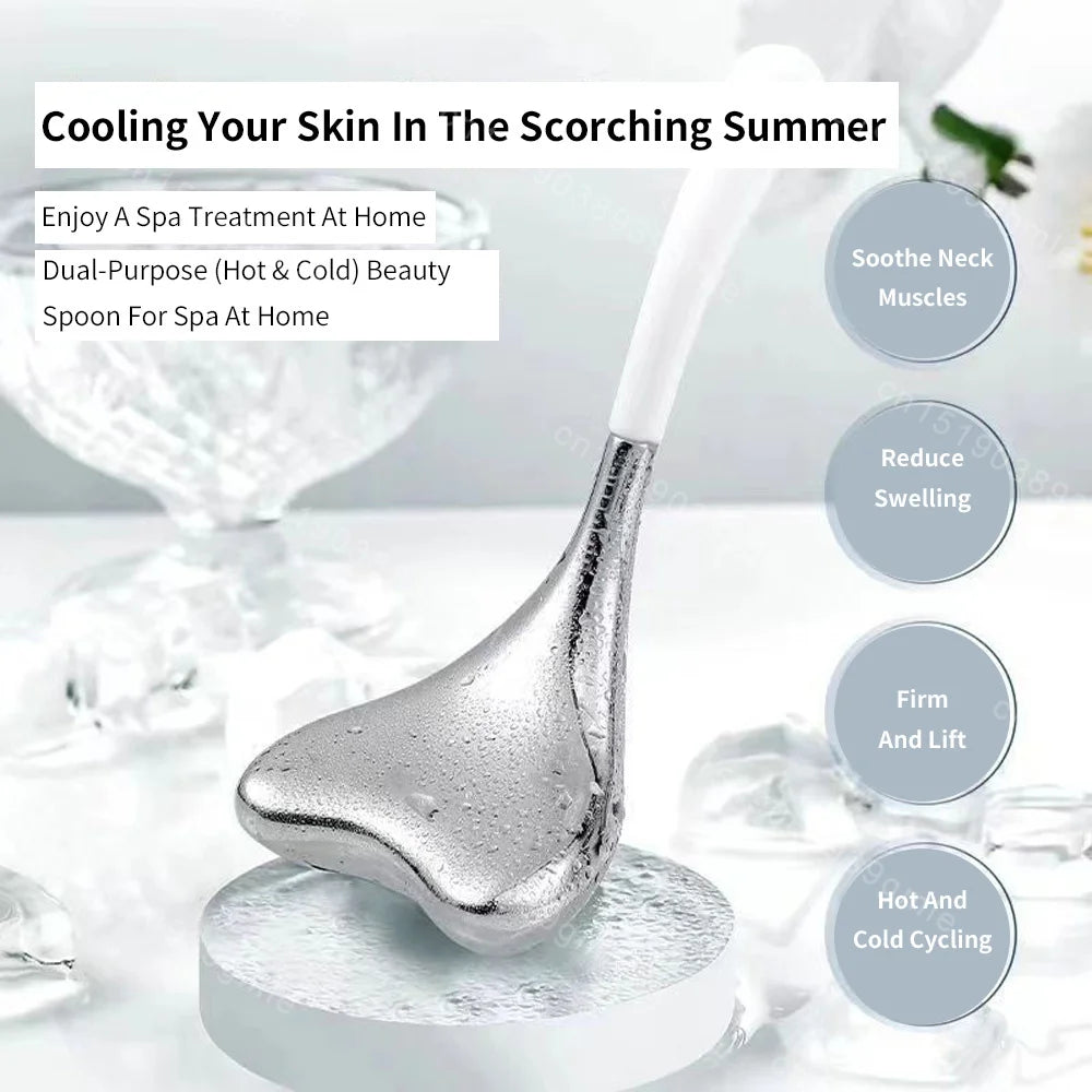 Ice Globes Facial Skin Care Tool Massager Facial Eyes Stainless Steel Beauty Cryo Sticks Cooling Spa Globes Beauty Face Spa Ball