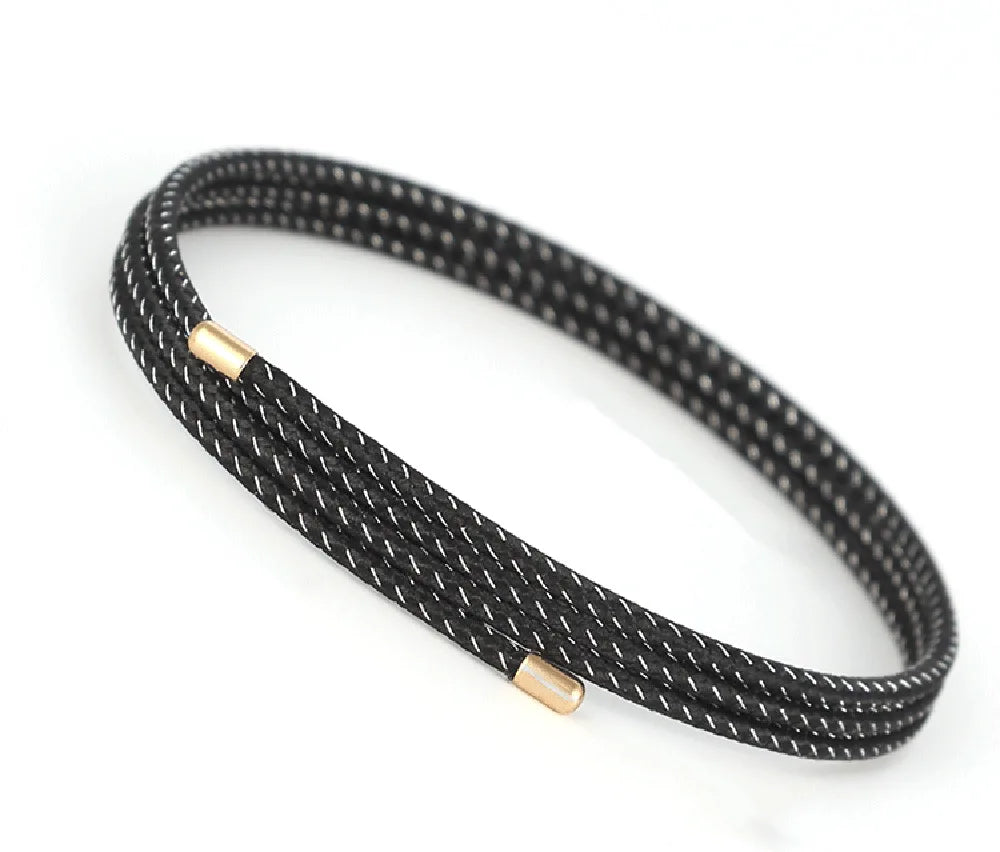 5pcs/Lot Multicolor Magnetic Rope 27cm 51cm 58cm Adjustable Magnet Milan Rope Bracelet  Necklace DIY Jewelry Making Accessories Badiee Stylez