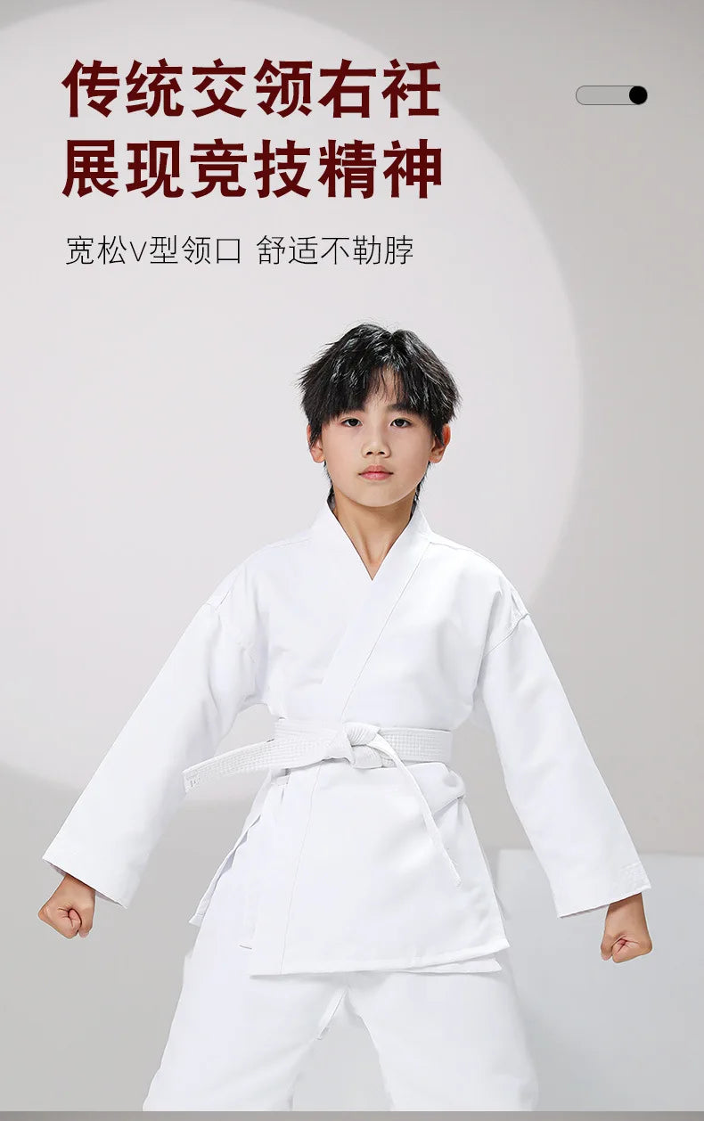 New Breathable karate uniform for kids and adults lightweight pants and jackets martial arts uniform with free belt for students Badiee Stylez