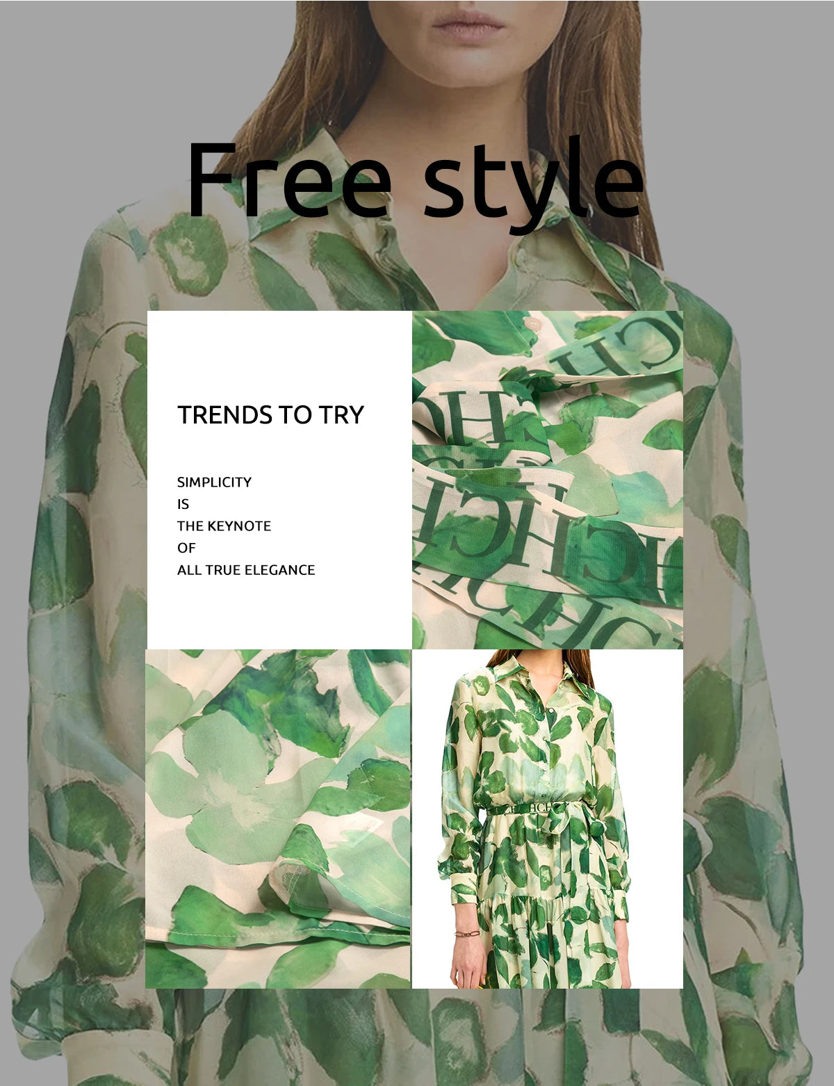 CHCH 2025 Dresses Women's New Belted Chiffon Print V-neck Chic Slim Long Dress Fashion Elegant Holiday Street Women's Dress