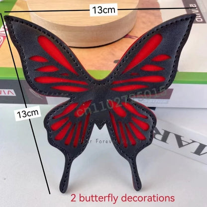 Labyrinth Butterfly Spider Web Letter Chain Handbags DIY Transparent Ita Bag Y2K Lolita Gothic Tote Vintage Fashion Shoulder Bag Decorations 6