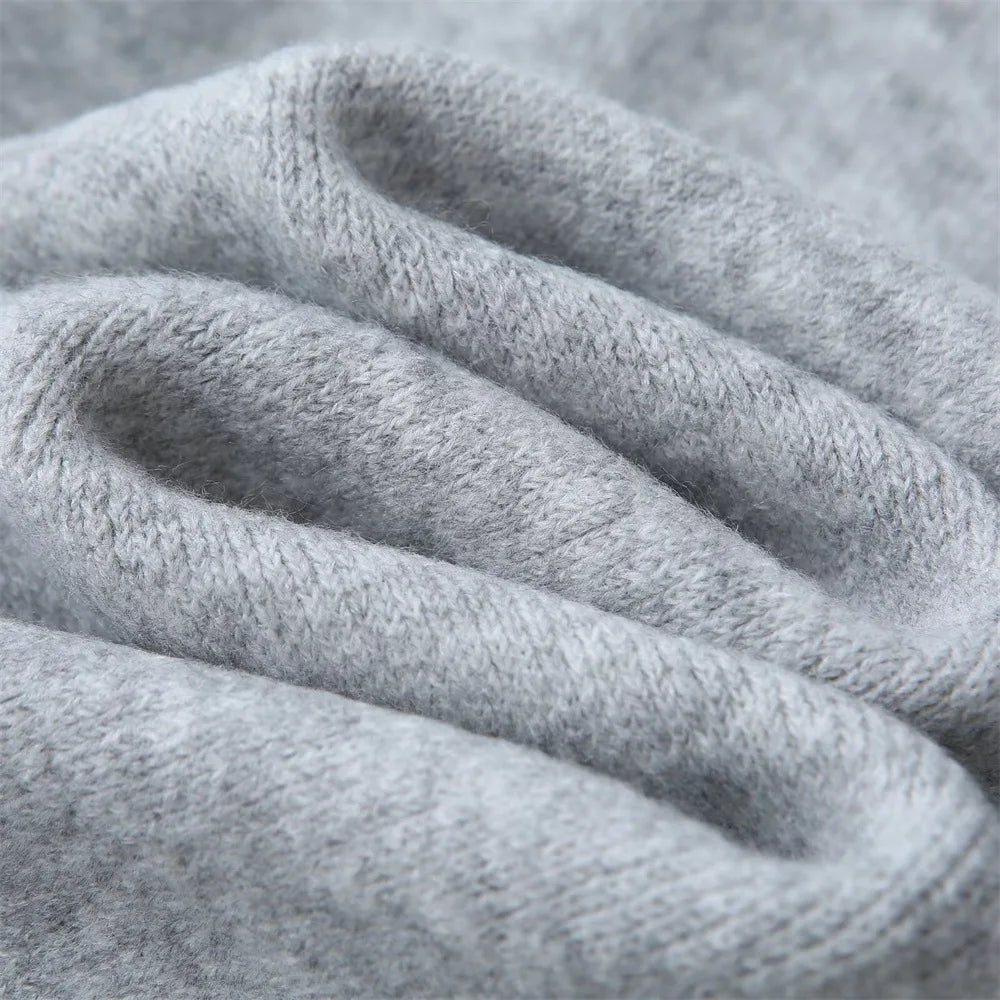 Women Solid Color Lace-up Knitted Sweater Jacket Female Cardigan with Belt Autumn and Winter Woolen Simple Cardigan Sweater