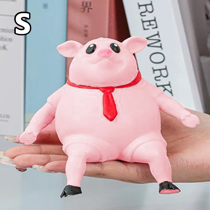 Pet Squeezing Pink Pig Stress Relief Toy Cute Squeezing Animal Cute Little Pig Doll Stress Relief Toy Pet Supplies New 1