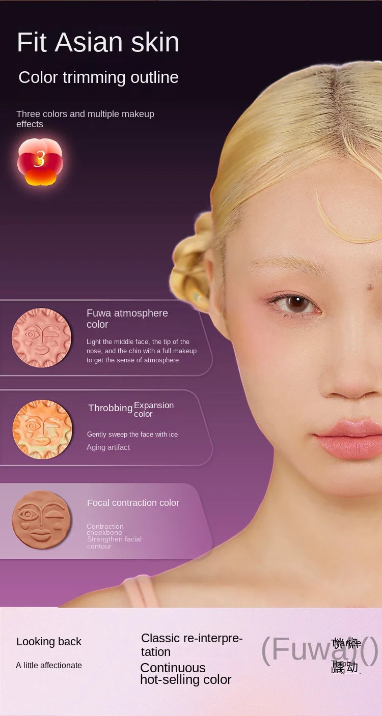 Girlcult Emotional Blush Highlighter Matte Fine Shimmer Blusher Face Cute Makeup Korean Cheek Pressed Powder