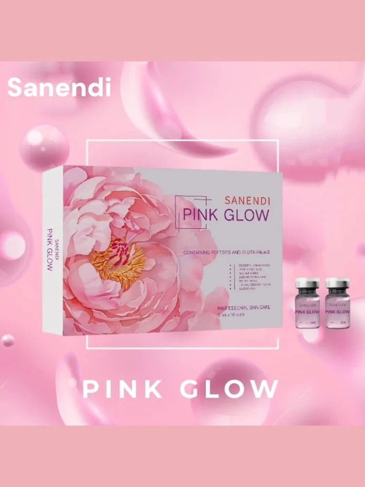 Korean Pink Glow Liquid Peptide Dr.Pen Serum for Facial Nicotinamide Booster Brightening Fine Line 10vials*5ML