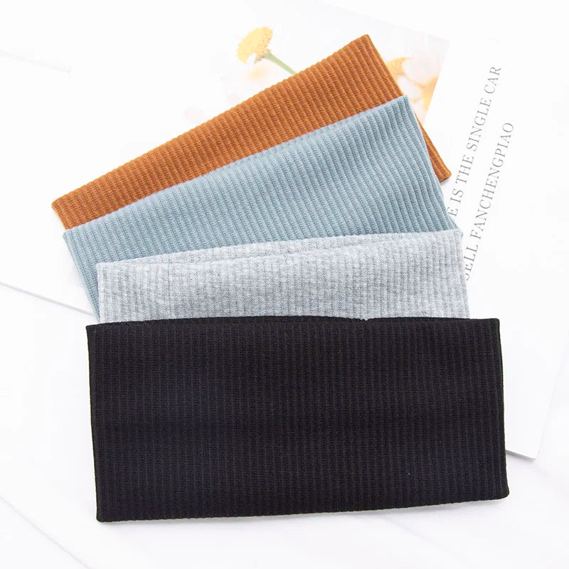 Women Solid Hairband Wide Hair Bands Elastic Headband Makeup Hair Hoop Yoga Vintag Headwrap Hairstyles Fashion Hair Accessories