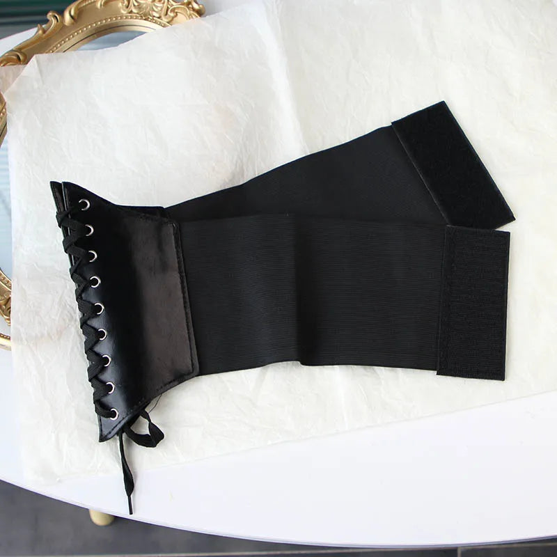Fashion Women Corset Wide Belt Pu Leather Slimming Body Waistband Ladies Elastic High Waist Belt Gothic Dress Girdle Badiee Stylez