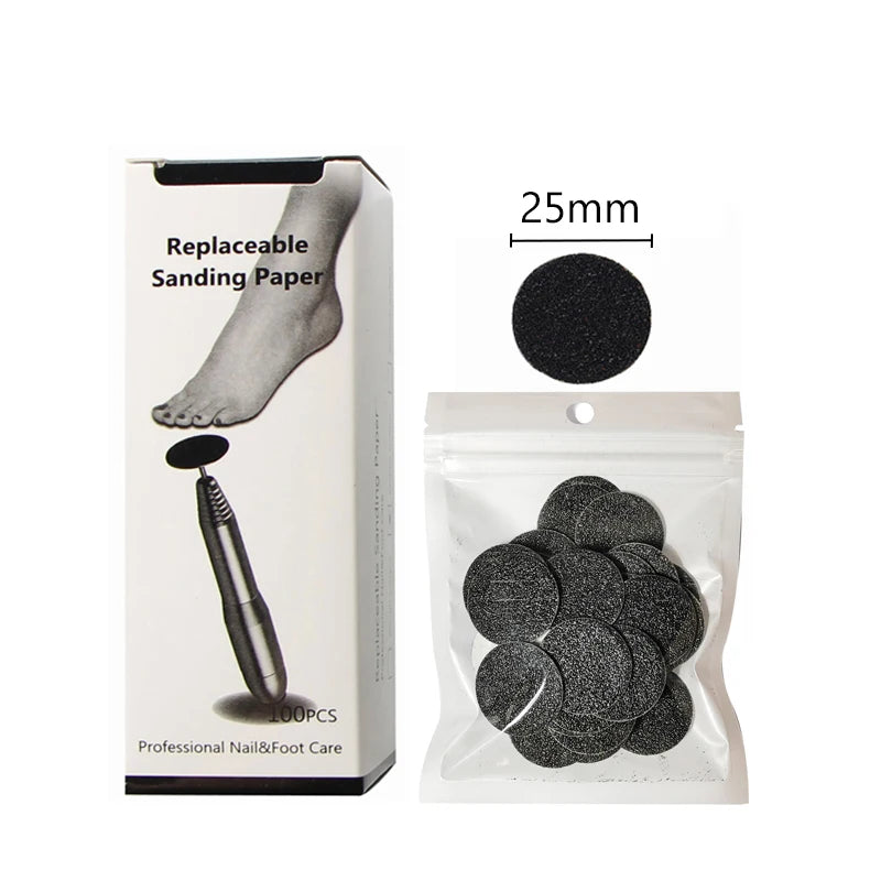 Disc For Pedicure Cuticle Callus Remove Tool For Electric Foot File Callus Hard Dead Skin Pedicure Tools Replaceable Sandpaper