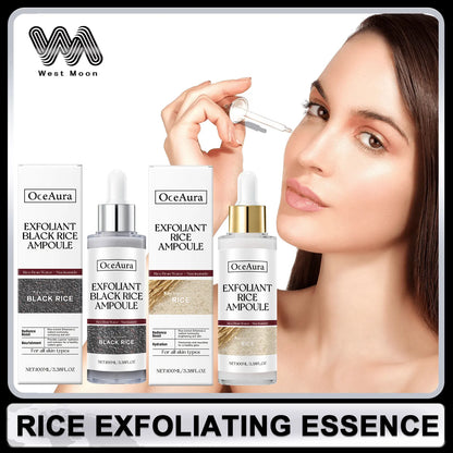Rice Exfoliating Essence Dead Skin Removal Oil Control Brightening Moisturizing Nourishing Improve Roughness Nicotinamide Serum