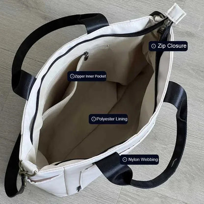 New Casual Tote Large Capacity Shoulder Bag Nylon Waterproof Canvas Handbag Simple Fashion Messenger Bags For Schoolgirl