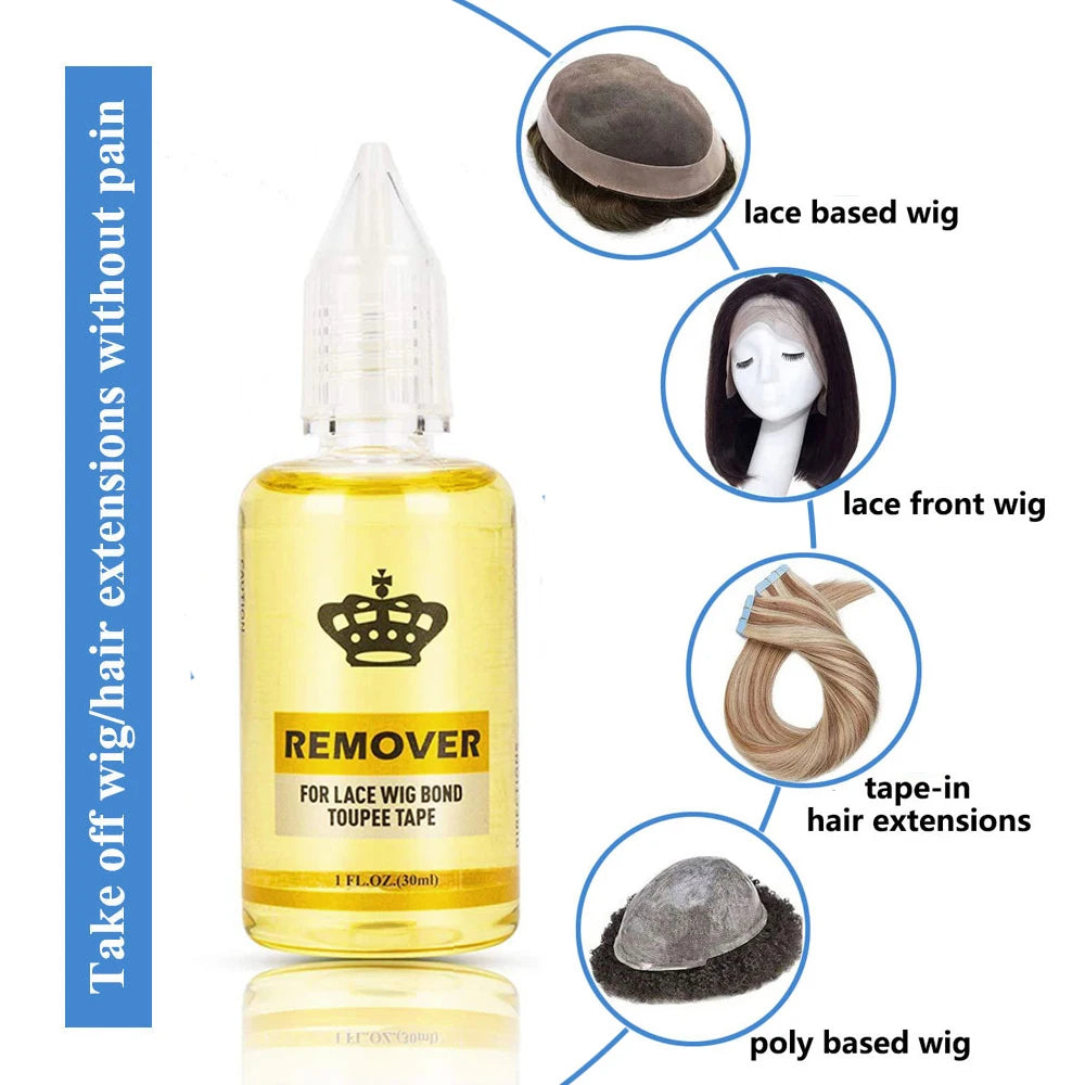 Waterproof Lace Wig Glue For Lace Front Wig 38ml Liquid Adhesive Hair Glue Wax Stick For Wig Lace Tint Spray Elastic Melt Band Badiee Stylez