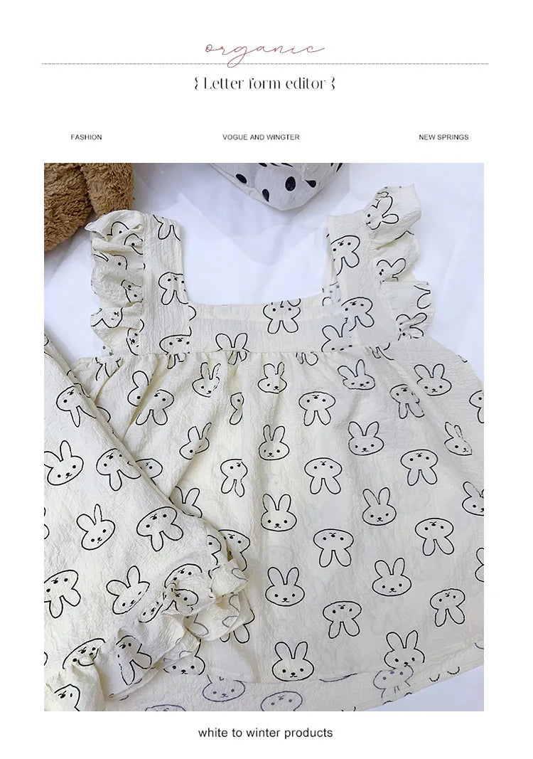 Summer Pajamas Loungewear Set Women's Summer Suspender Pajama Set Student Vest Shorts Foam Insy Style Two-Piece Loungewear Set