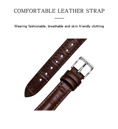 SANDA 1116 Quartz Watch Women Elegant Design Rectangle Dial Watches Waterproof Pointer Leather Business Ladies Wristwatches