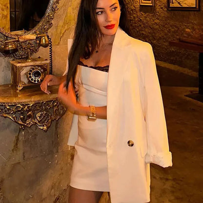 TRAFZA Women Sexy Lace Splicing Dress Fashion Slim Strapless Spaghetti Straps Mini Dresses Evening Party Sexy Short Dresses Badiee Stylez