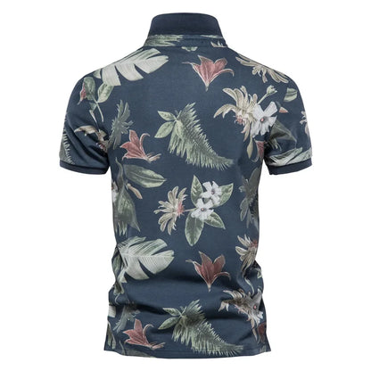 Hawaii Style Polo Shirts for Men Short Sleeve Quality Casual Social Men's Polo T Shirts Summer Men Clothing