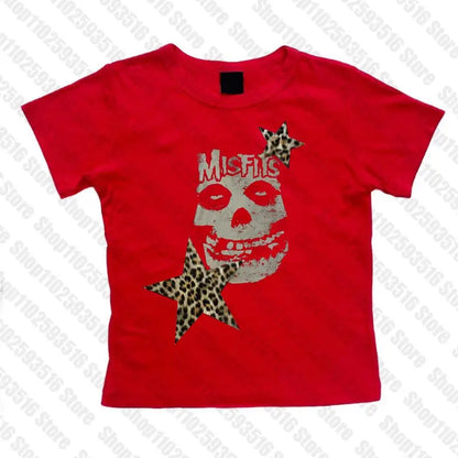 Woman Clothing Gothic Dress Harajuku Party Dresses Graphic Rock Y2k Clothes Black Mini Dress Punk Goth Emo Short Women's Summer Red