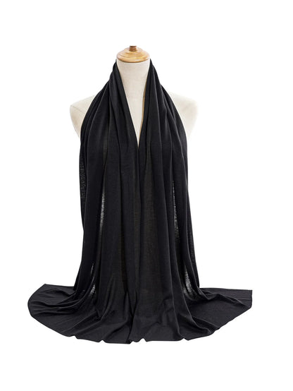 Hot selling stretch jersey turban african headband solid color super soft extra long breathable headband for women