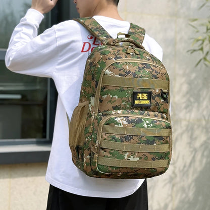 Camouflage Tactical Backpack for Men Large Capacity Outdoor PUBG Style Waterproof Travel School Bag Multifunctional for Daily Us