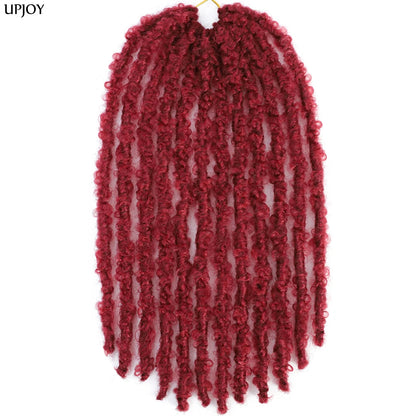 Butterfly Locs Crochet Hair 12 inch Handmade Butterfly Soft Locs Crochet Hair Extensions Synthetic Braiding Hair 12Strands/pack Badiee Stylez