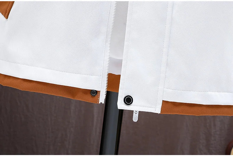 Men's Casual Hooded Jackets Autumn Patchwork Thin Coats Outwear Top Windbreaker Streetwear Male Outerwear Coat