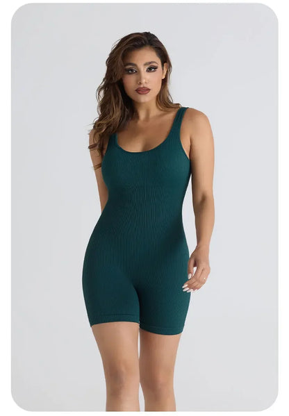 Sports Jumpsuit Yoga Pants with No Awkward Lines Jumpsuit Yoga Suit That Highlights Buttocks Plus Size Fitness Suit Summer Badiee Stylez