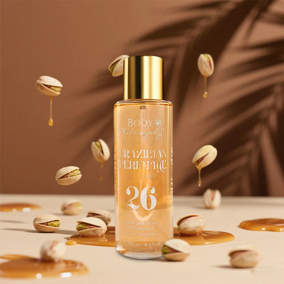 Women's Brazilian Perfume, 250ml Body & Hair Mist, Vanilla Uplifting Fragrance, Long Lasting Floral Fruity Gourmand Scent Spray - Badiee Stylez