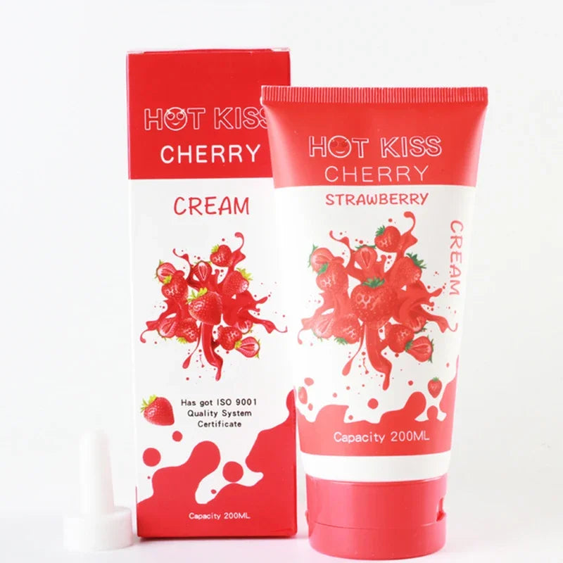 200ml Fruit Flavor Sex toy for women men Lubricant Sex Water-based Blueberry Strawberry Peach Sex Oil Vaginal Anal Gel Adults 18