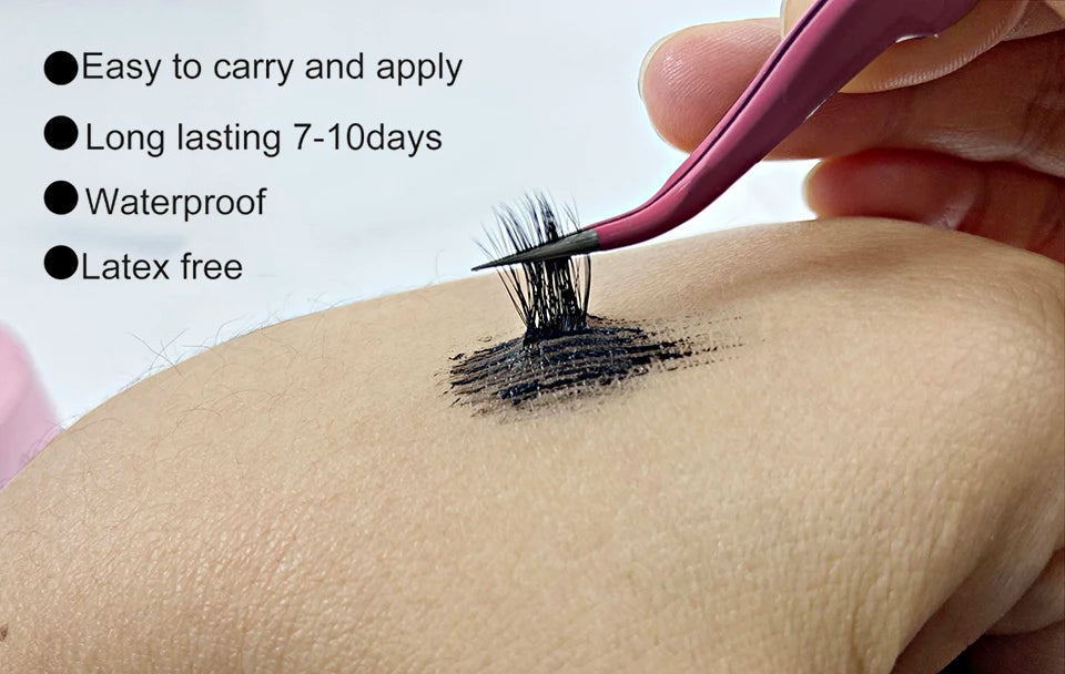 Glue False Eyelashes New Double Heads 2 In 1 Bond and Seal Lash Glue ,Waterproof Long Lasting DIY Cluster Eyelash Glue Cosmetics