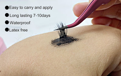 Glue False Eyelashes New Double Heads 2 In 1 Bond and Seal Lash Glue ,Waterproof Long Lasting DIY Cluster Eyelash Glue Cosmetics