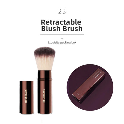 Hourglass Makeup Brushes Powder Foundation Concealer Blusher Bronzer Eye Shadow Eyebrow Eyeliner Sculpting Brush 23