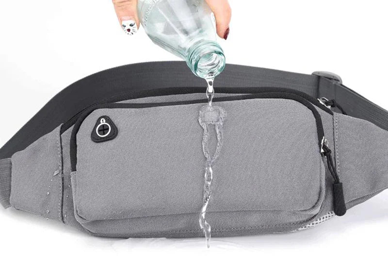 Nylon Waterproof Fanny Waist Bag Pack For Men Women Belt Pouch Male Belly Banana Ladies Bum Hip Kangaroo Sports Running Waistbag