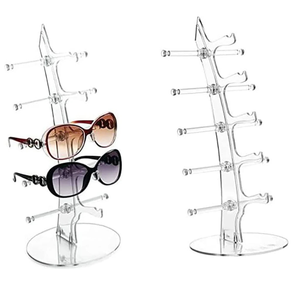 1pcs Eyeglasses Sunglasses Storage Display Stand Holder Organizer Case Show Rack for 5 Glasses Sunglasses Storage Rack