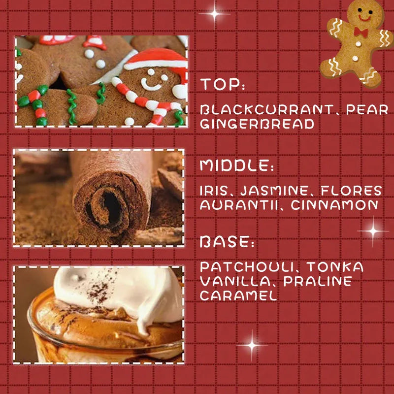 Sweet Dessert Women's Perfume Gingerbread Caramel Milky Gourmet Scent Eau De Toilette 50ml Long-lasting Fresh Woody Perfume Spra Badiee Stylez