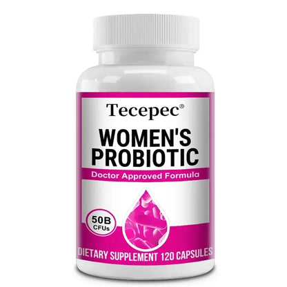 Women's Probiotic 50 Billion CFU, Cranberry Extract, Supports Digestion and Vaginal Health, Urinary Health, 120 Capsules 120 count-1bottle