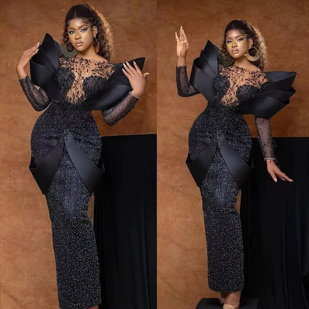 Gorgeous Evening Dresses Exquisite Prom Dress Beading Appliques Full Sleeves Robes For Women Vestidos De Gala Customized 2026 Badiee Stylez