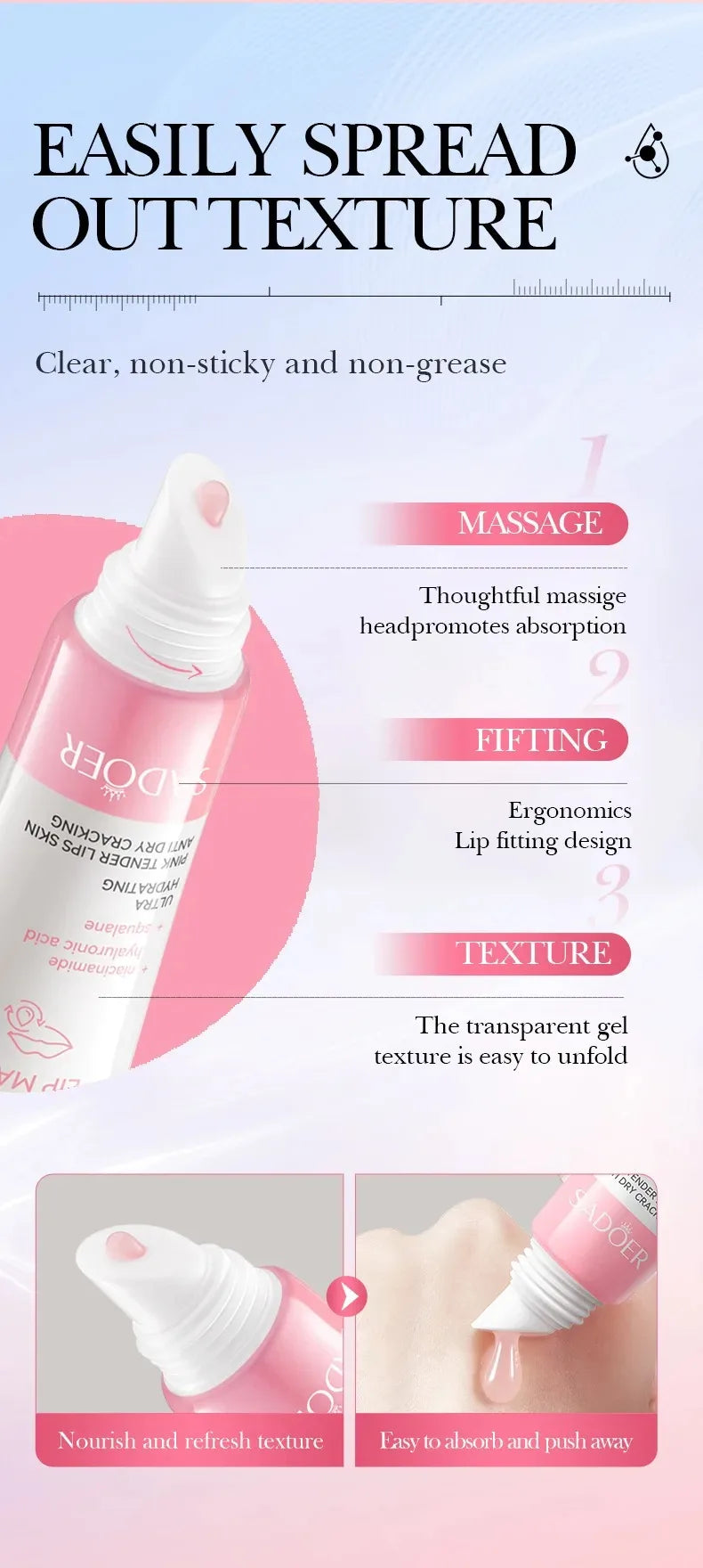 Exfoliating Lip Treatment Mask Gloss - Lightening Melanin Dark Lip Balm Remove Pink Moisturizing Reduce Lip Lines Improve Drynes