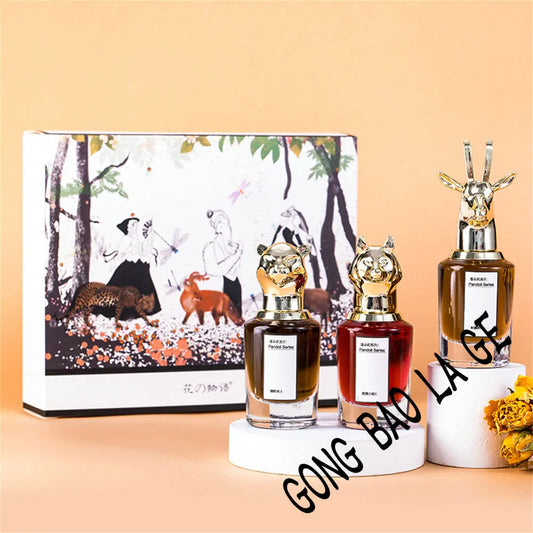 Luxury Brand Perfume Women 75ml Cologne Men Parfums Homme Plant Floral Scent Spray Pheromone Perfumes De Mujer Gift Box 3Pcs Set - Badiee Stylez