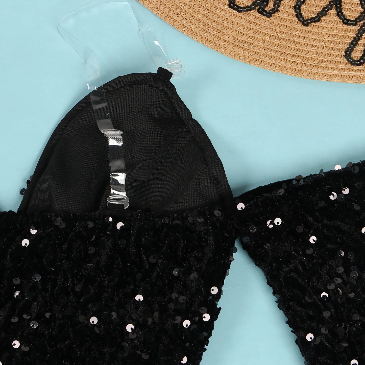 Women's Elegant Sequined Feather Slim Patchwork Bodysuits Spring Summer New Sexy Bodysuits Women Long Sleeve Backless Bodysuits