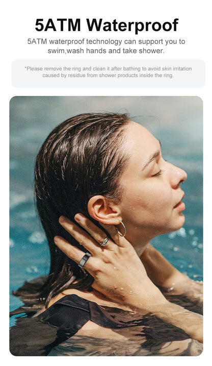 2024 COLMI R02 Smart Ring with Charging Case for Men Women, Battery Life, 39 Days, Health Monitor, 5ATM Waterproof Badiee Stylez