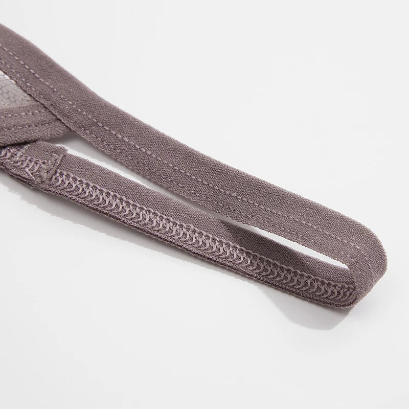 S-XL Sexy G String Thong Mesh Perspective Women Panties Low Waist Female Underpants Solid Color T-back Underwear Thongs Women