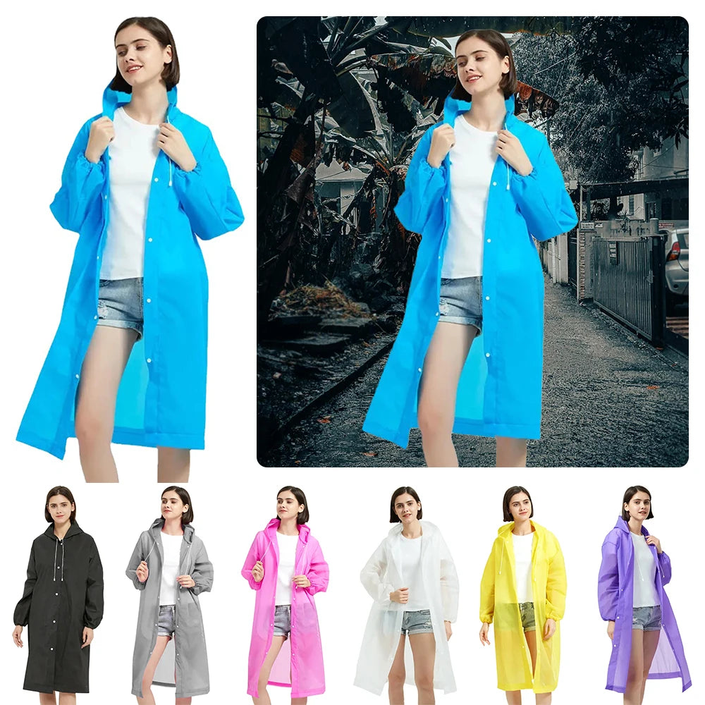 EVA Rain Coat New Full Body Thickening Adult Raincoat Waterproof Convenient Reusable Poncho Outdoor
