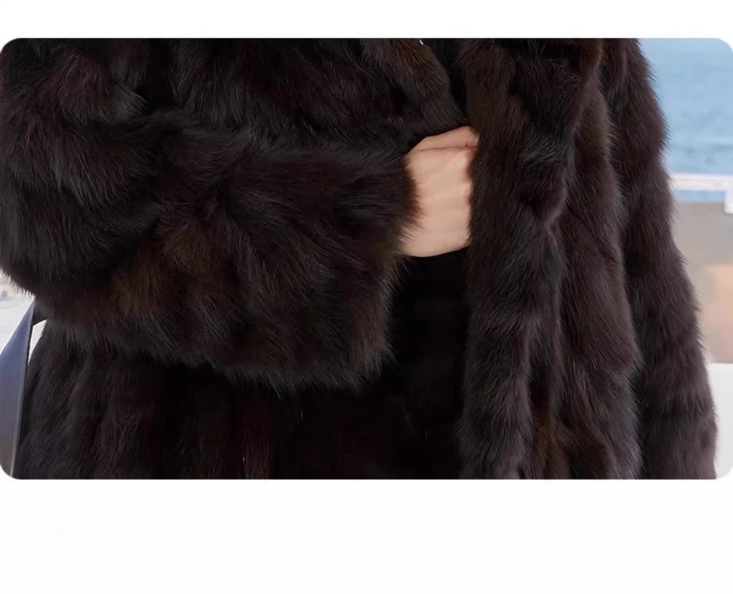 100% Natural Sable Fur Jacket Woman High Quality Long Real Fur Coat with Hood Winter Coats Women Clothing 2025 шуба женская Badiee Stylez